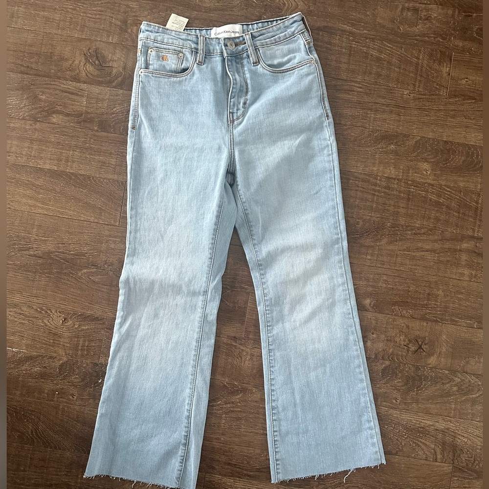 Calvin Klein Light Wash Flare Jeans